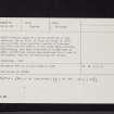 Steinhead Mote, NX43NE 5, Ordnance Survey index card, page number 2, Verso