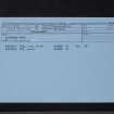 Steinhead Mote, NX43NE 5, Ordnance Survey index card, Recto