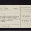 Glasserton Mains, NX43NW 1, Ordnance Survey index card, Recto