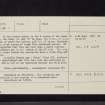 Rispain Camp, NX43NW 3, Ordnance Survey index card, page number 2, Verso