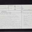 Kidsdale, NX43NW 6, Ordnance Survey index card, page number 1, Recto