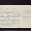 Dinnans, NX44SE 3, Ordnance Survey index card, page number 1, Recto