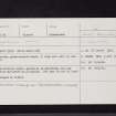 White Cairn, NX45NE 1, Ordnance Survey index card, Recto
