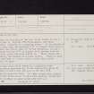Glenturk, NX45NW 6, Ordnance Survey index card, page number 1, Recto