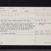 Knockbrex, NX54NE 2, Ordnance Survey index card, page number 1, Recto