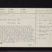 High Auchenlarie, NX55SW 8, Ordnance Survey index card, page number 1, Recto