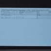 Mossyard, NX55SW 14, Ordnance Survey index card, Recto