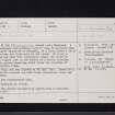 Mossyard, NX55SW 14, Ordnance Survey index card, page number 1, Recto