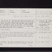 Cairnholy 5, NX55SW 30, Ordnance Survey index card, Recto