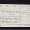 Muncraig Heugh, NX64NW 7, Ordnance Survey index card, Recto