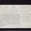 Borness Batteries, NX64SW 2, Ordnance Survey index card, page number 1, Recto