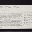 Park, Tongland, NX65NE 6, Ordnance Survey index card, page number 1, Recto