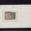 Plunton Castle, NX65SW 12, Ordnance Survey index card, Recto