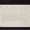 Balmaclellan Mote, NX67NE 1, Ordnance Survey index card, page number 1, Recto