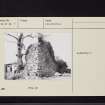 Shirmers Castle, NX67SE 4, Ordnance Survey index card, Recto