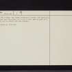 Graigengillan, NX69SW 1, Ordnance Survey index card, page number 2, Verso