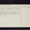Smittons Bridge, NX69SW 2, Ordnance Survey index card, Verso