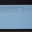 Newlaw Hill 1, NX74NW 40, Ordnance Survey index card, Recto