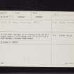 Milton Parks 8, NX74NW 50, Ordnance Survey index card, page number 1, Recto