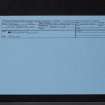 Craigraploch, NX74SW 1, Ordnance Survey index card, Recto