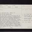 Craigraploch, NX74SW 1, Ordnance Survey index card, page number 1, Recto