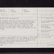 Bombie, NX75SW 10, Ordnance Survey index card, Recto