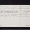 Brockcleugh, NX75SW 16, Ordnance Survey index card, Recto