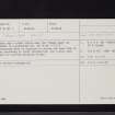Bombie, NX75SW 17, Ordnance Survey index card, Recto
