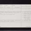 Glenlochar, NX76NW 3, Ordnance Survey index card, Recto