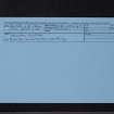 Kelton Glebe, NX76SE 12, Ordnance Survey index card, Recto
