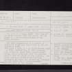 Glenlochar, NX76SW 2, Ordnance Survey index card, page number 1, Recto