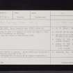 Glenlochar, NX76SW 4, Ordnance Survey index card, Recto