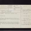 Watch Knowe, NX78NW 4, Ordnance Survey index card, page number 1, Recto