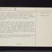 Watch Knowe, NX78NW 4, Ordnance Survey index card, page number 2, Verso