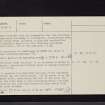Watch Knowe, NX78NW 4, Ordnance Survey index card, page number 3, Recto