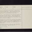 Watch Knowe, NX78NW 4, Ordnance Survey index card, page number 4, Verso