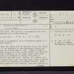 Craigdarroch, NX79SW 6, Ordnance Survey index card, page number 1, Recto