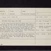 Scarr, NX87NE 2, Ordnance Survey index card, Recto