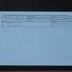 Barnsoul, NX87NE 5, Ordnance Survey index card, Recto