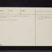 The Doons, NX87NE 7, Ordnance Survey index card, page number 2, Verso