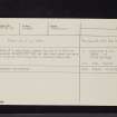 Arnmannoch, NX87NE 10, Ordnance Survey index card, Recto