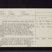 Mains Of Auchenfranco, NX87SE 4, Ordnance Survey index card, page number 1, Recto