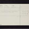Drumlanrig, NX89NE 21, Ordnance Survey index card, Recto