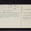 Morton Castle, NX89NE 44, Ordnance Survey index card, page number 1, Recto