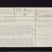 Arkland, NX89NW 2, Ordnance Survey index card, page number 1, Recto
