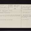 Nether Keir, NX89SE 7, Ordnance Survey index card, page number 1, Recto