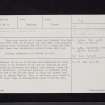 Doon - Drumloff, NX89SW 15, Ordnance Survey index card, Recto