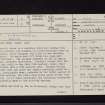 Kirkconnel House, NX96NE 2, Ordnance Survey index card, page number 1, Recto