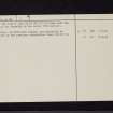 Kirkconnel House, NX96NE 2, Ordnance Survey index card, page number 2, Verso