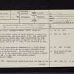 Kirkconnell, Latimer's Grave, NX96NE 4, Ordnance Survey index card, page number 1, Recto